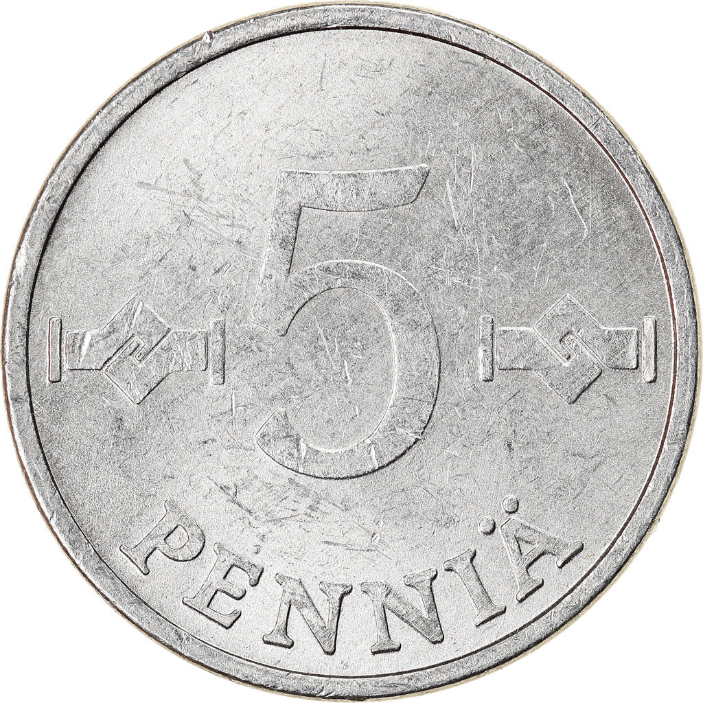 Moneta, Finlandia, 5 Pennia, 1982, SPL-, Alluminio, KM:45a