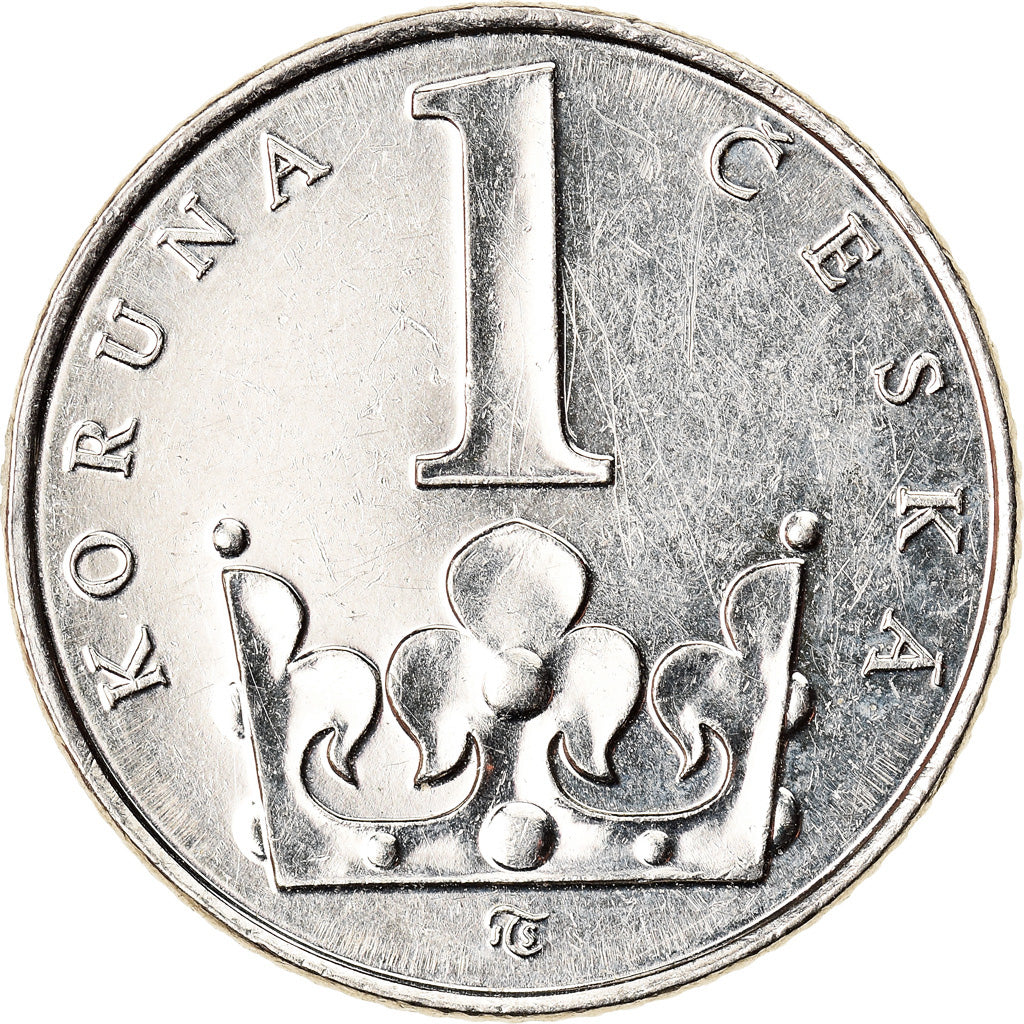 Munten, Tsjechische Republiek, Koruna, 1993, PR+, Nickel plated steel, KM:7