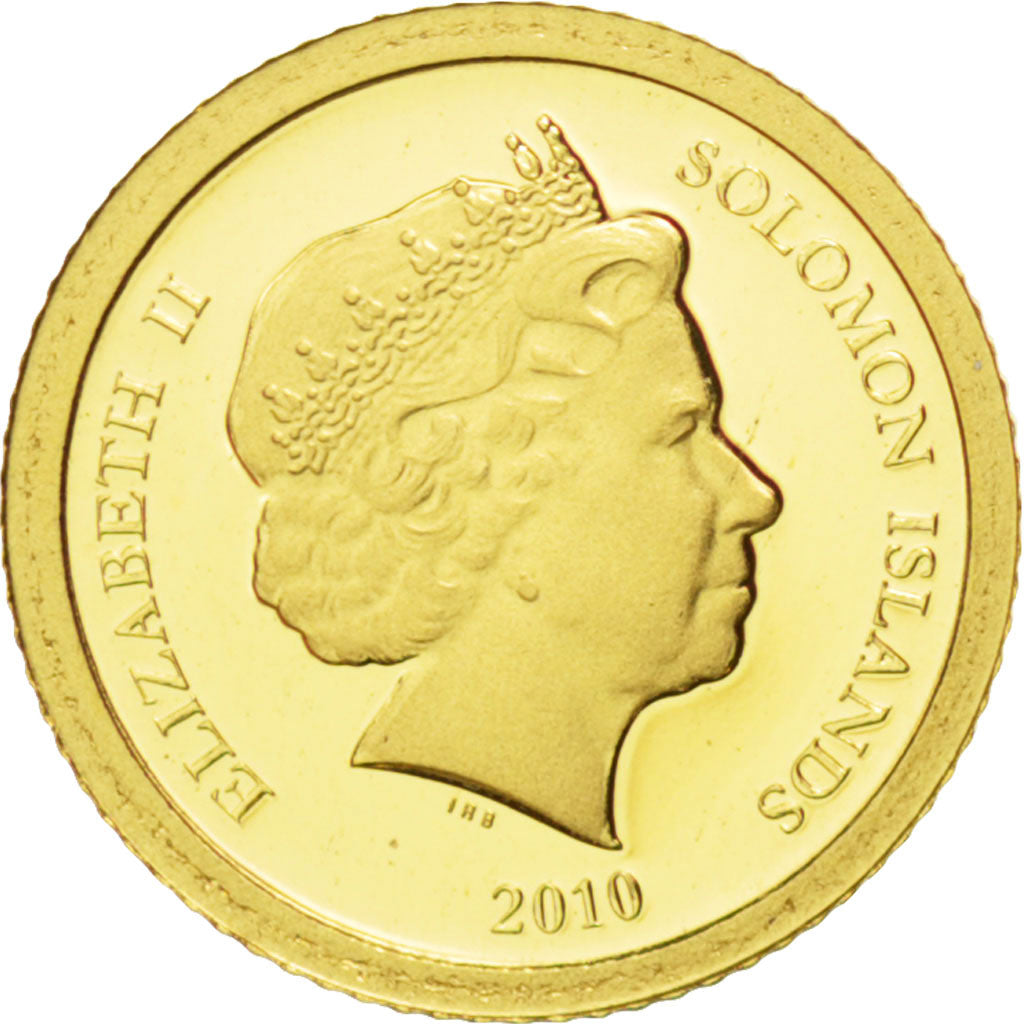 SOLOMON ISLANDS, 5 Dollars, 2010, CIT, KM #119, MS(65-70), Gold, 11, 0.50
