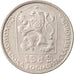 Münze, Tschechoslowakei, 50 Haleru, 1989, SS+, Copper-nickel, KM:89