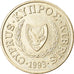 Moneta, Cipro, 5 Cents, 1993, SPL-, Nichel-ottone, KM:55.3