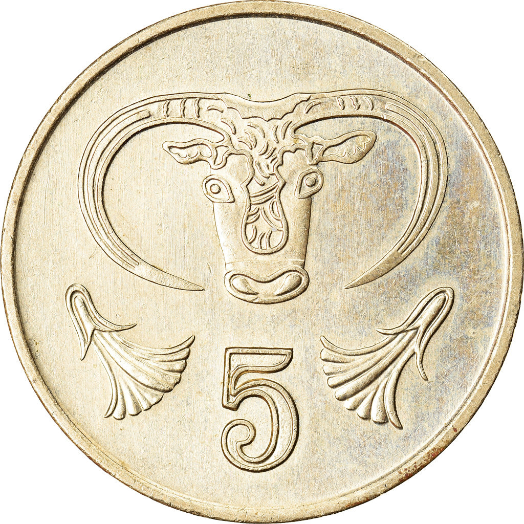 Moneta, Cipro, 5 Cents, 1993, SPL-, Nichel-ottone, KM:55.3