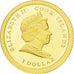 Moneta, Wyspy Cooka, Elizabeth II, Dollar, 2009, MS(65-70), Złoto, KM:706