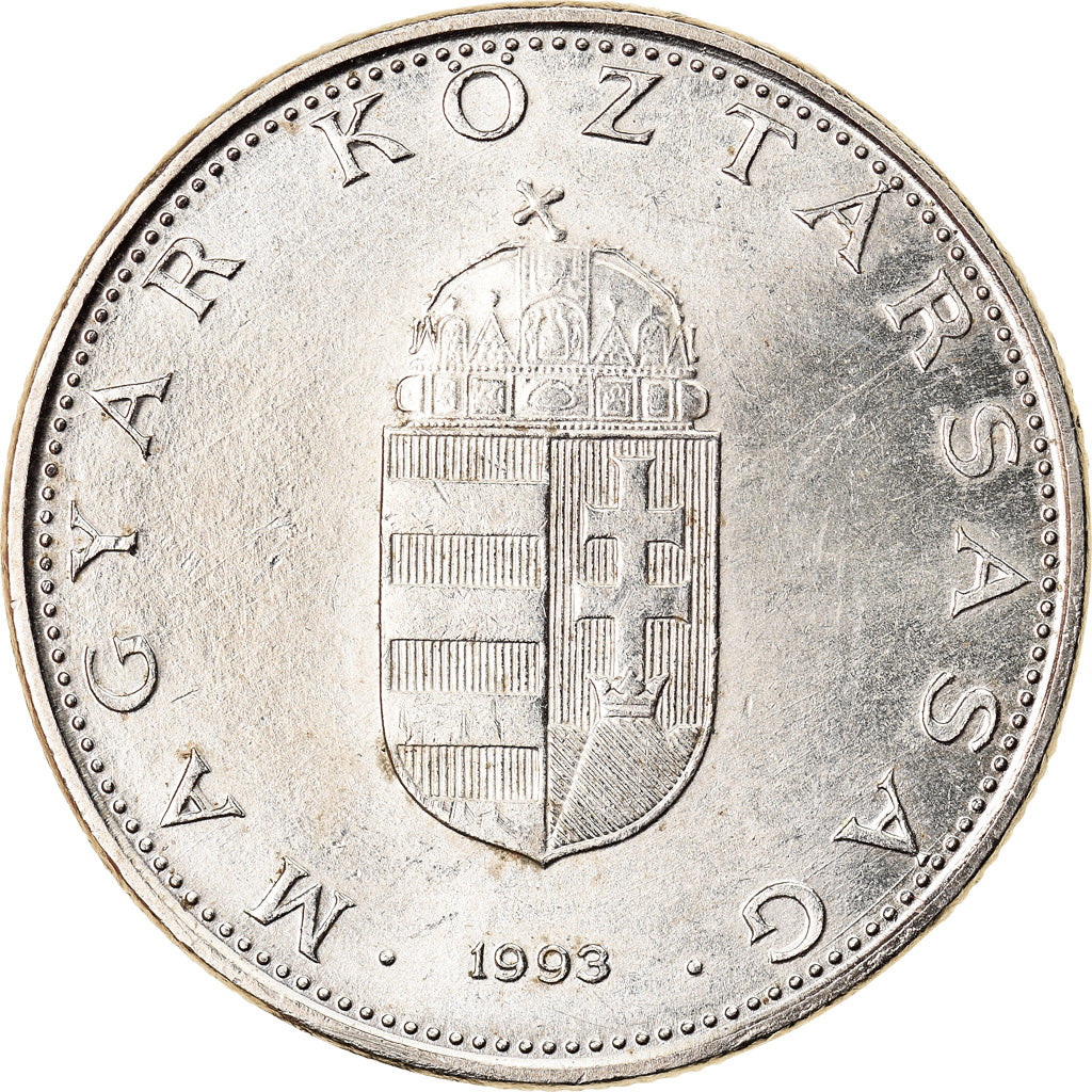 Monnaie, Hongrie, 10 Forint, 1993, SUP, Copper-nickel, KM:695