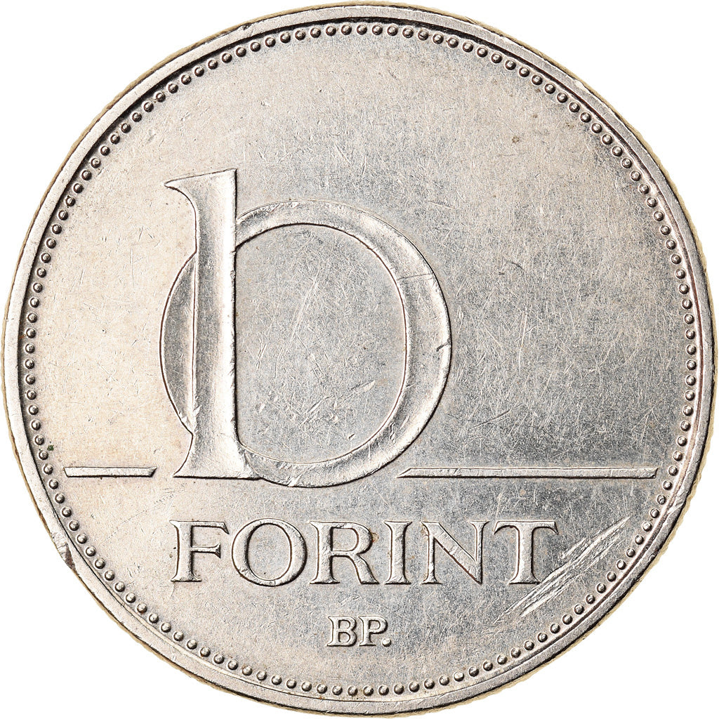 Coin, Hungary, 10 Forint, 1994, AU(50-53), Copper-nickel, KM:695