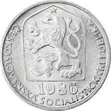 Münze, Tschechoslowakei, 10 Haleru, 1986, VZ+, Aluminium, KM:80