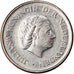 Coin, Netherlands, Juliana, 25 Cents, 1968, AU(50-53), Nickel, KM:183