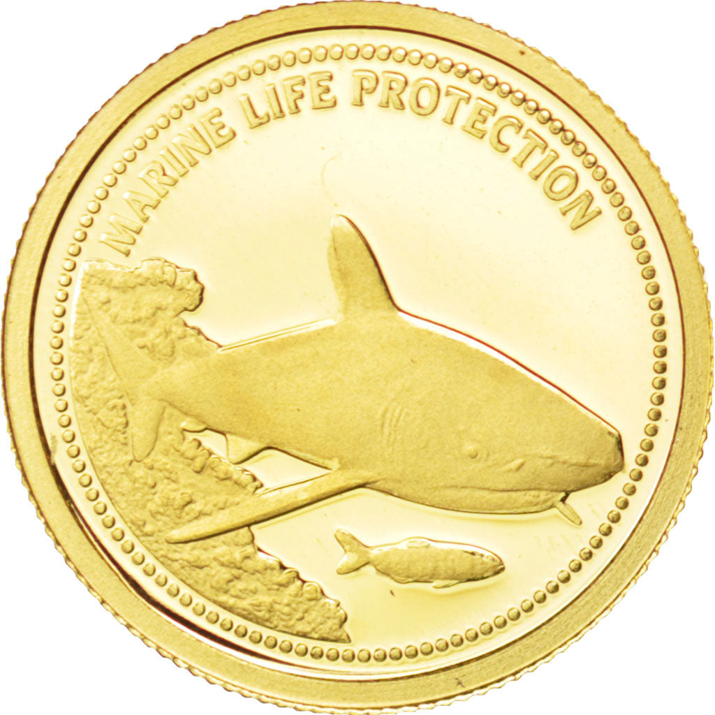 PALAU, Dollar, 2008, KM #163, MS(65-70), Gold, 1.00