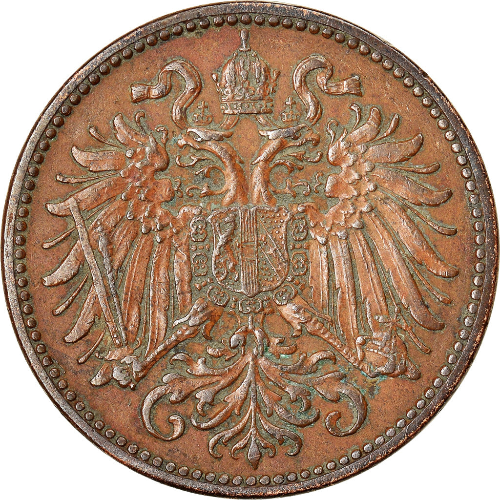 Münze, Österreich, Franz Joseph I, 2 Heller, 1899, SS, Bronze, KM:2801