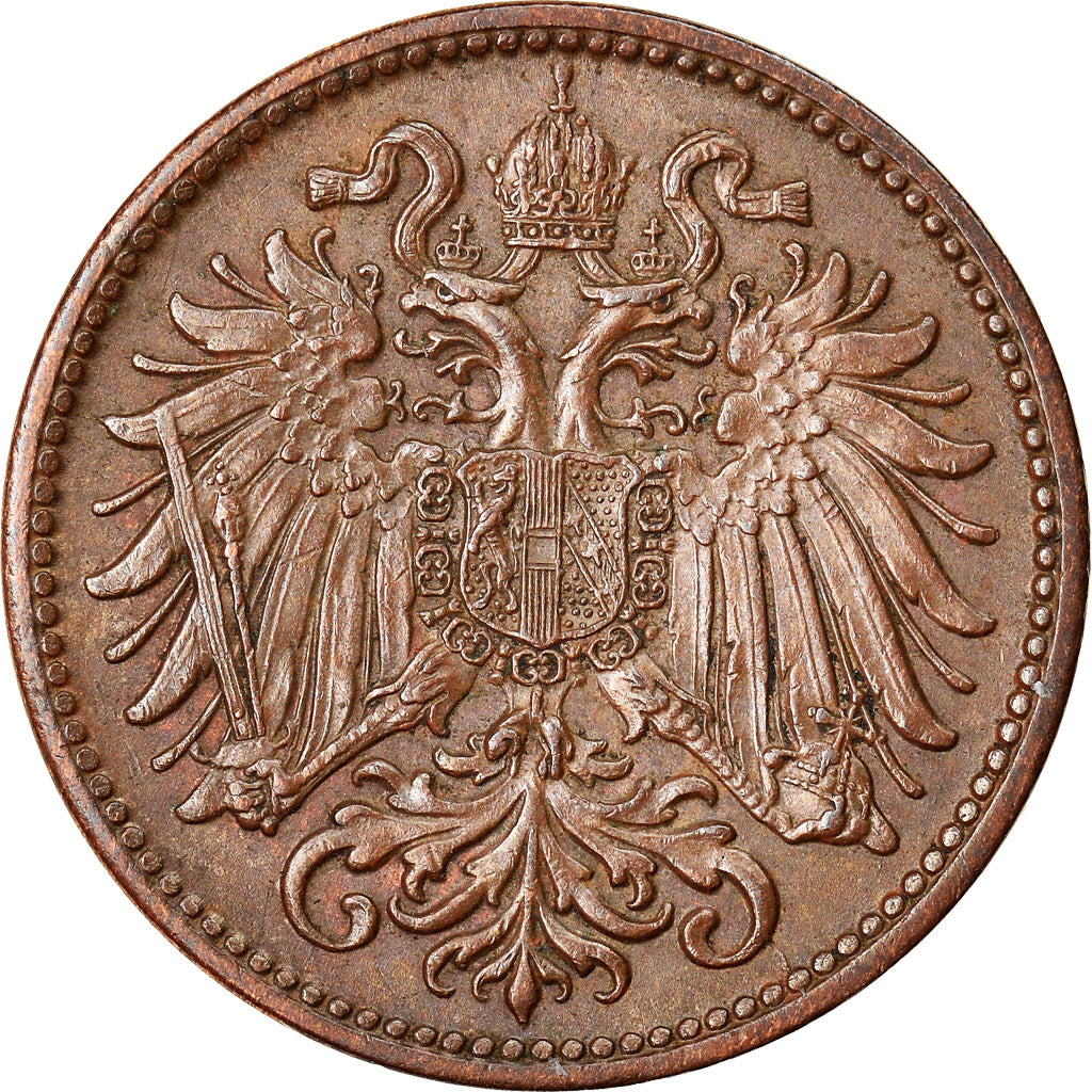 Moneta, Austria, Franz Joseph I, 2 Heller, 1902, BB+, Bronzo, KM:2801