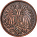 Münze, Österreich, Franz Joseph I, 2 Heller, 1904, SS, Bronze, KM:2801