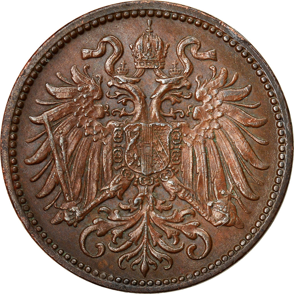 Monnaie, Autriche, Franz Joseph I, 2 Heller, 1914, TTB+, Bronze, KM:2801