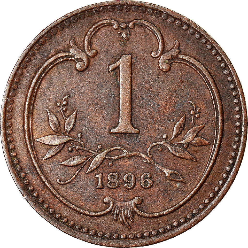 Moneta, Austria, Franz Joseph I, Heller, 1896, BB, Bronzo, KM:2800