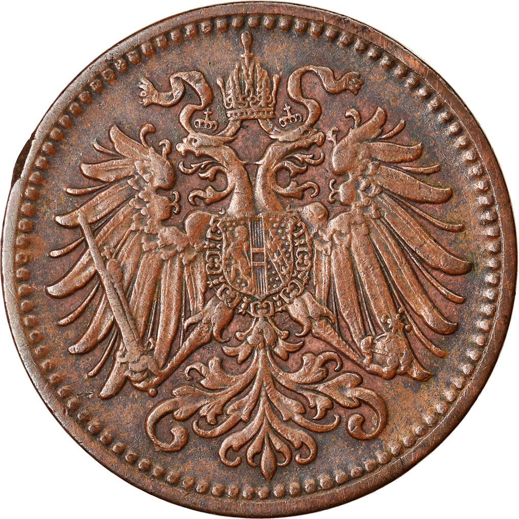 Coin, Austria, Franz Joseph I, Heller, 1910, EF(40-45), Bronze, KM:2800