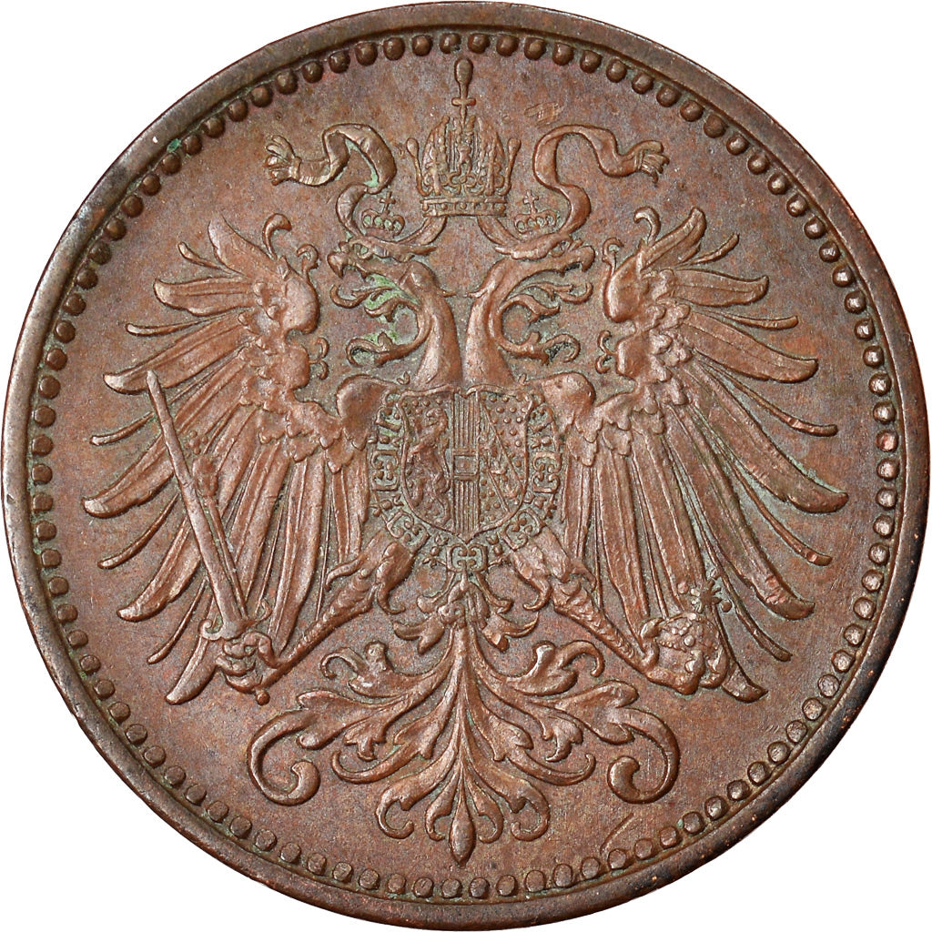 Moneta, Austria, Franz Joseph I, Heller, 1913, BB, Bronzo, KM:2800