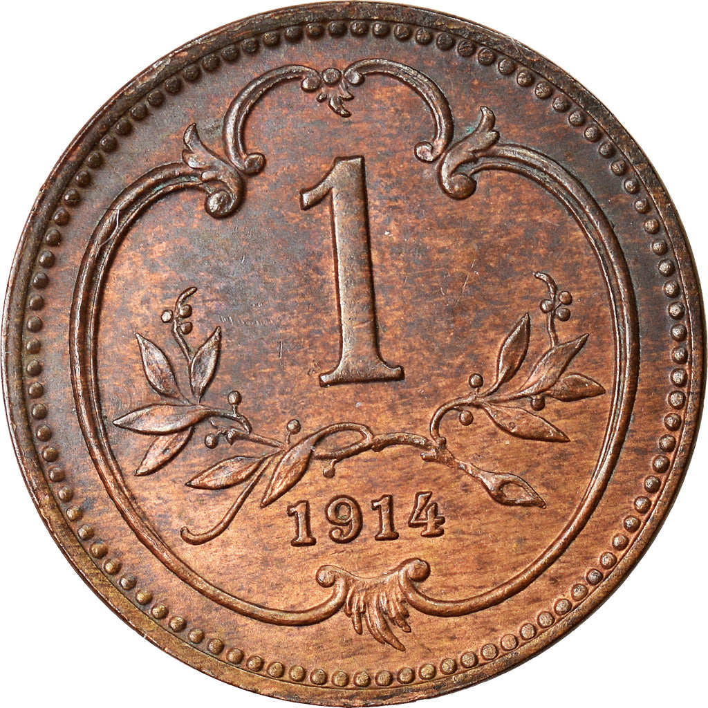 Monnaie, Autriche, Franz Joseph I, Heller, 1914, SUP, Bronze, KM:2800