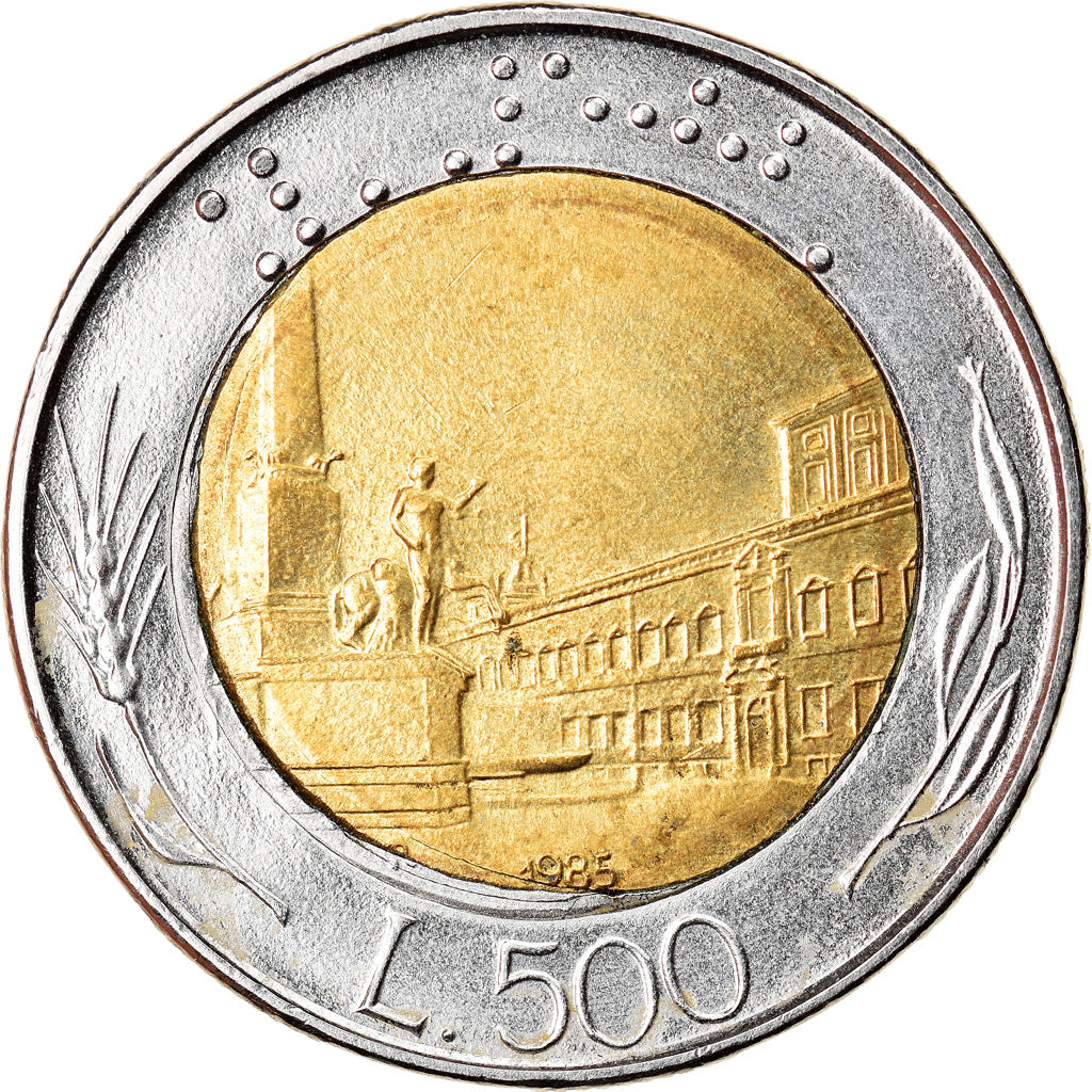 Moneta, Italia, 500 Lire, 1985, Rome, BB+, Bi-metallico, KM:111