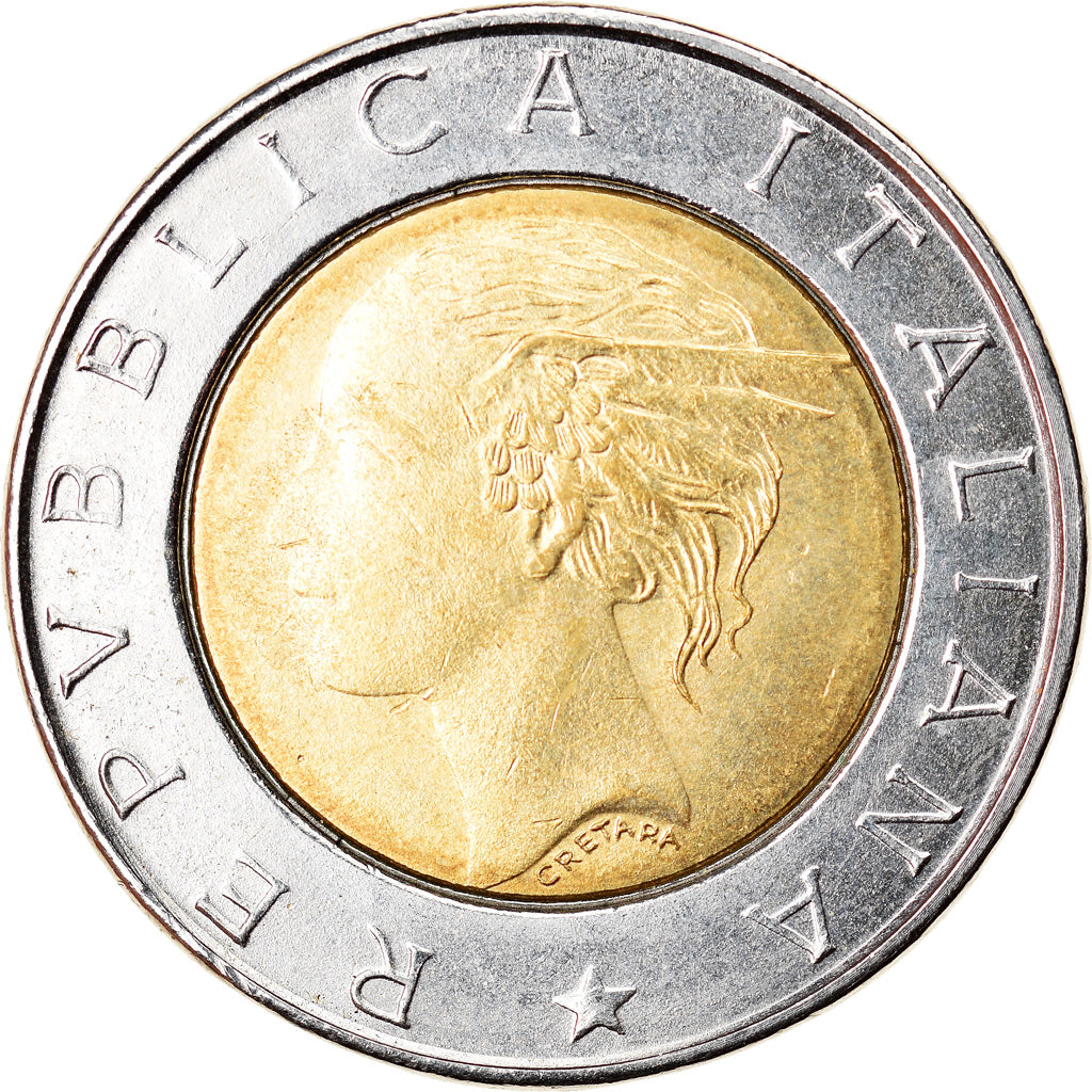 Moneda, Italia, 500 Lire, 1998, Rome, MBC+, Bimetálico, KM:193