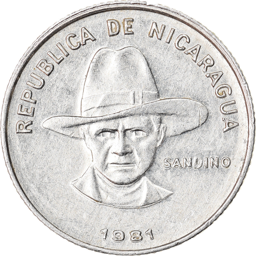 Moneta, Nicaragua, 10 Centavos, 1981, BB, Alluminio, KM:50