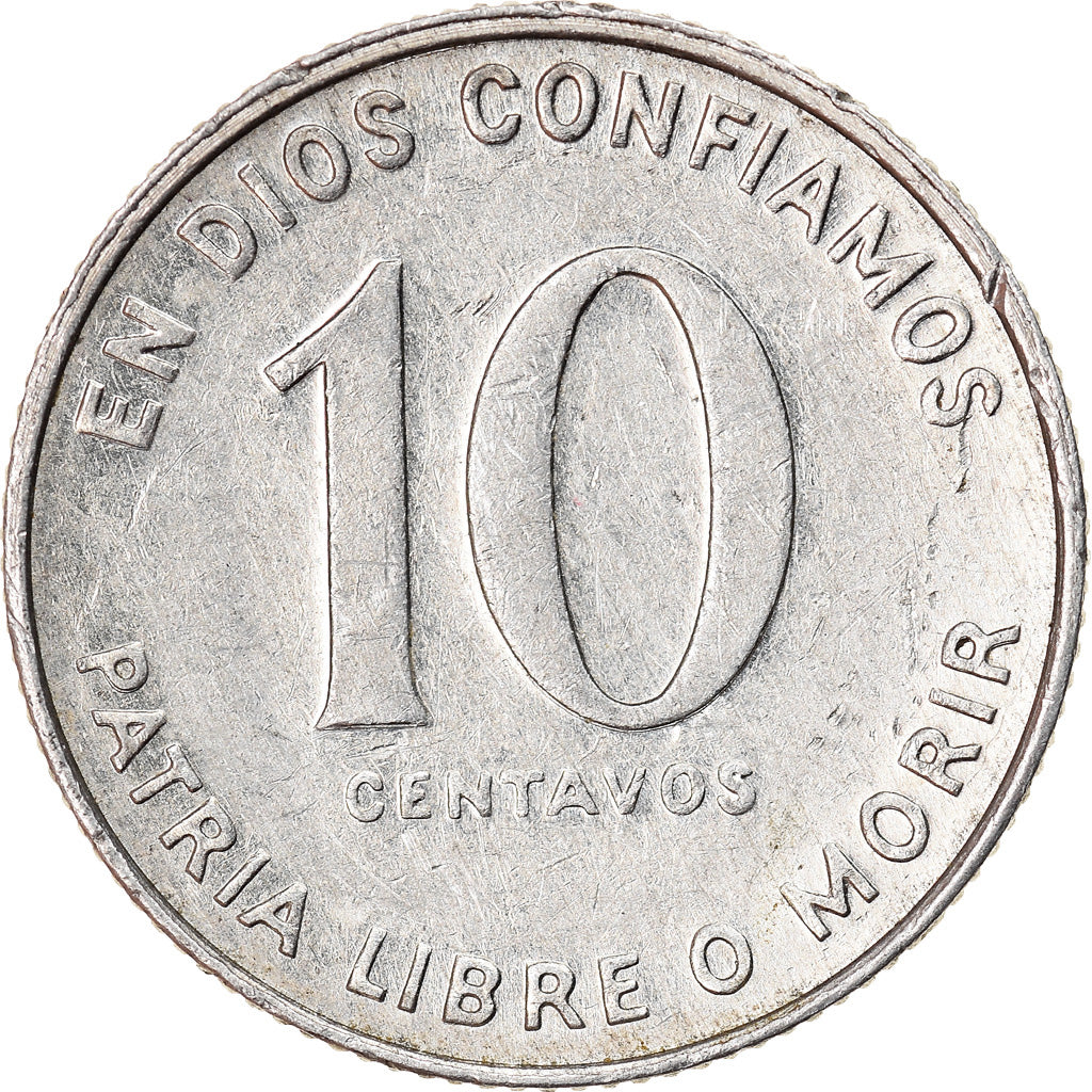 Moneta, Nicaragua, 10 Centavos, 1981, BB, Alluminio, KM:50