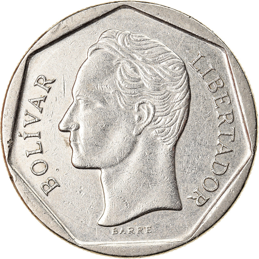 Moneta, Venezuela, 50 Bolivares, 1998, BB+, Acciaio ricoperto in nichel, KM:77.1
