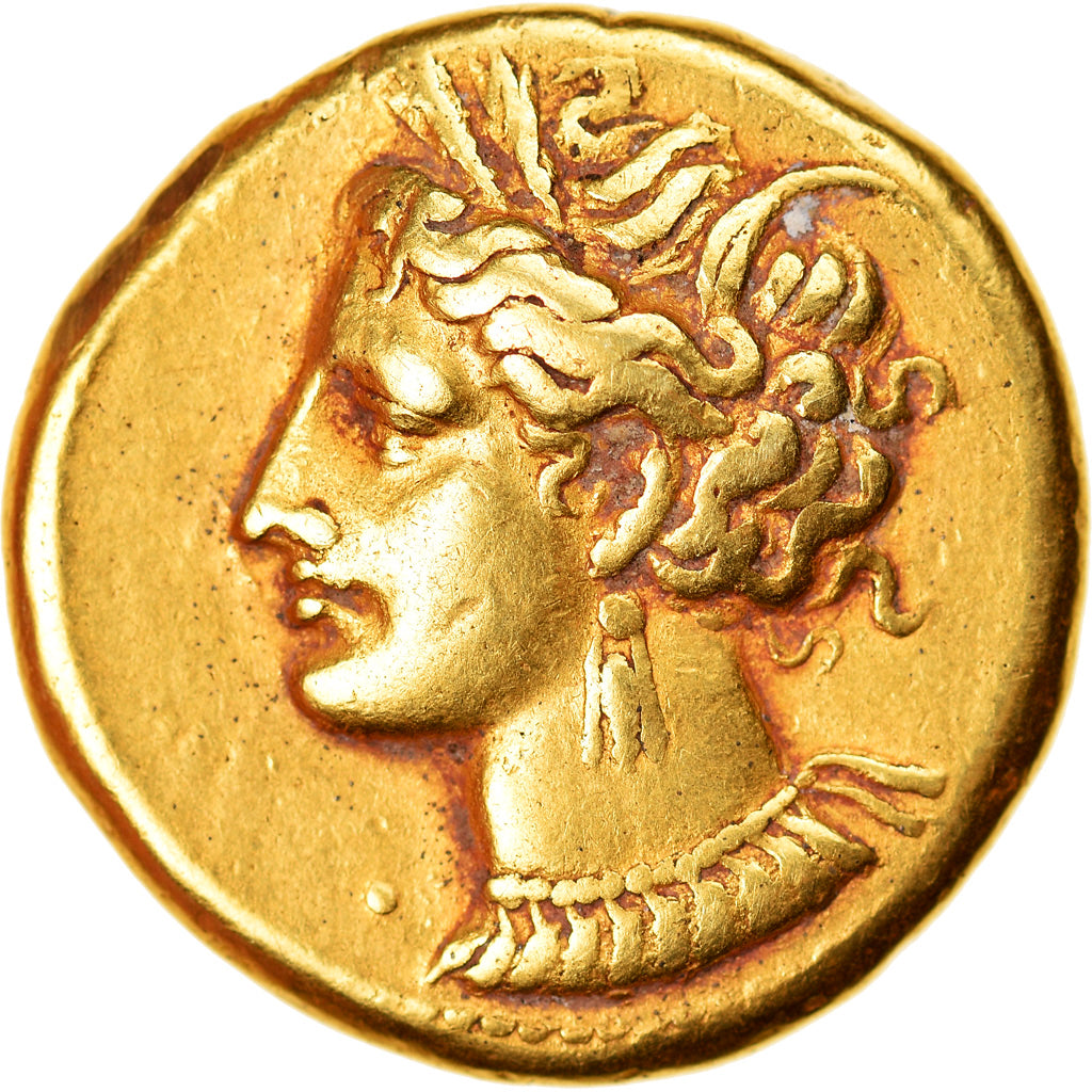 Moneta, Carthage, Zeugitane, Stater, 310-290 BC, BB+, Elettro