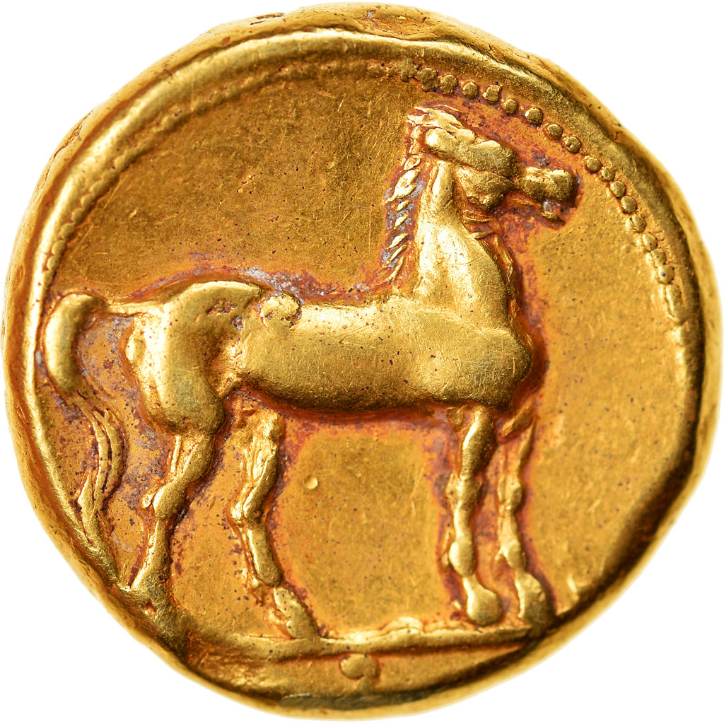 Moneta, Carthage, Zeugitane, Stater, 310-290 BC, BB+, Elettro