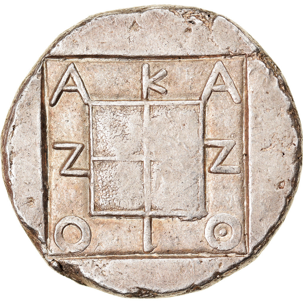 Münze, Macedonia, Akanthos, Tetradrachm, 470-430 BC, VZ, Silber, HGC:3.1-385