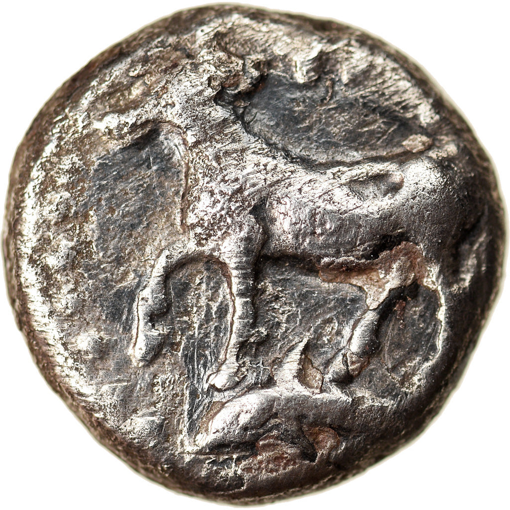 Moneta, Thrace, Byzantion, Trihemiobol, 340-320 BC, MB, Argento, HGC:3.2-1391