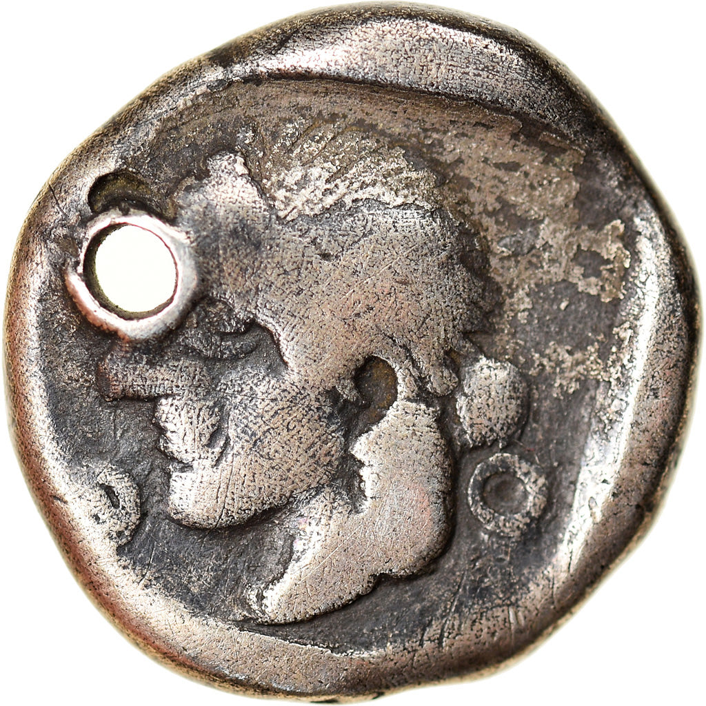 Moneta, Fokida, Triobol, 478-460 BC, Holed, VF(20-25), Srebro, HGC:4-1034
