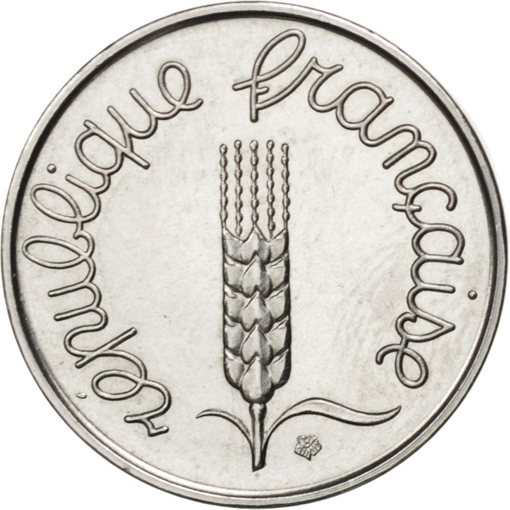 FRANCE, 2 Centimes, 1961, KM #E103.1, MS(63), Chrome-Steel, Gadoury #108, 2.29