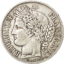 FRANCE, Cérès, 5 Francs, 1849, Paris, KM #761.1, EF(40-45), Silver, Gadoury #719