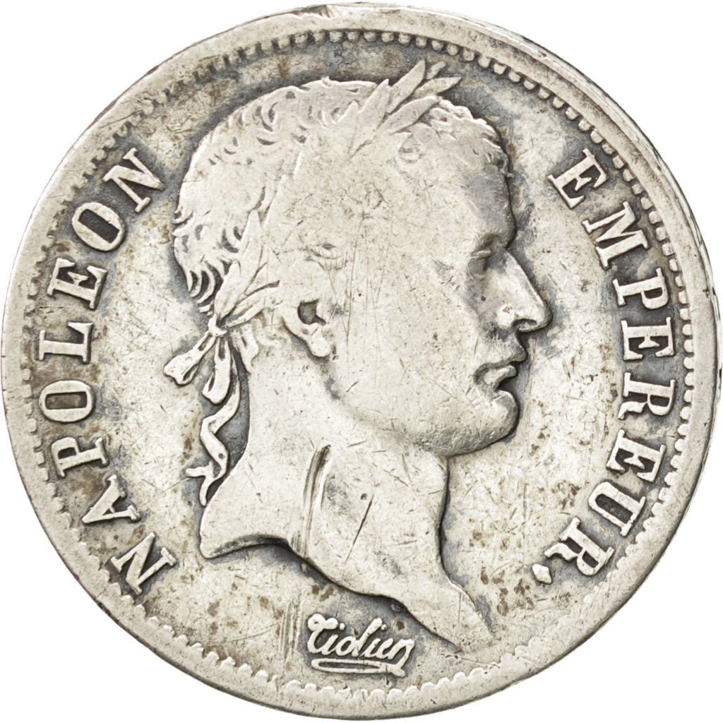 FRANCE, Napoléon I, 2 Francs, 1811, Marseille, KM #693.11, VF(20-25), Silver, G.