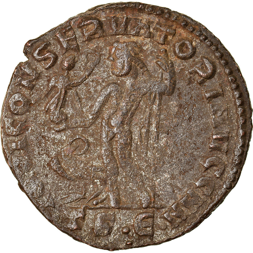 Moneta, Constantine I, Follis, 312-313, Thessalonica, EF(40-45), Bronze, RIC:61b