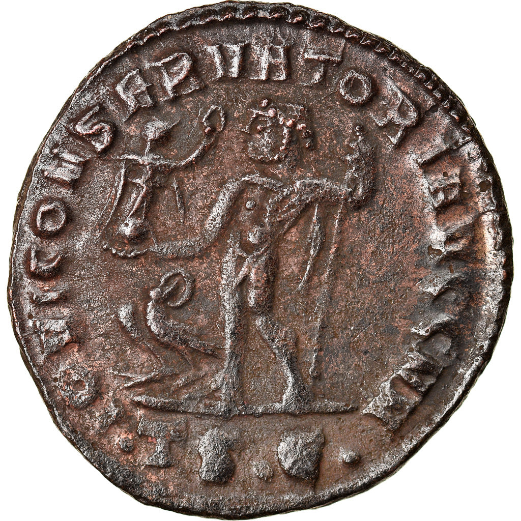 Münze, Constantine I, Follis, 312-313, Thessalonica, SS, Bronze, RIC:61b