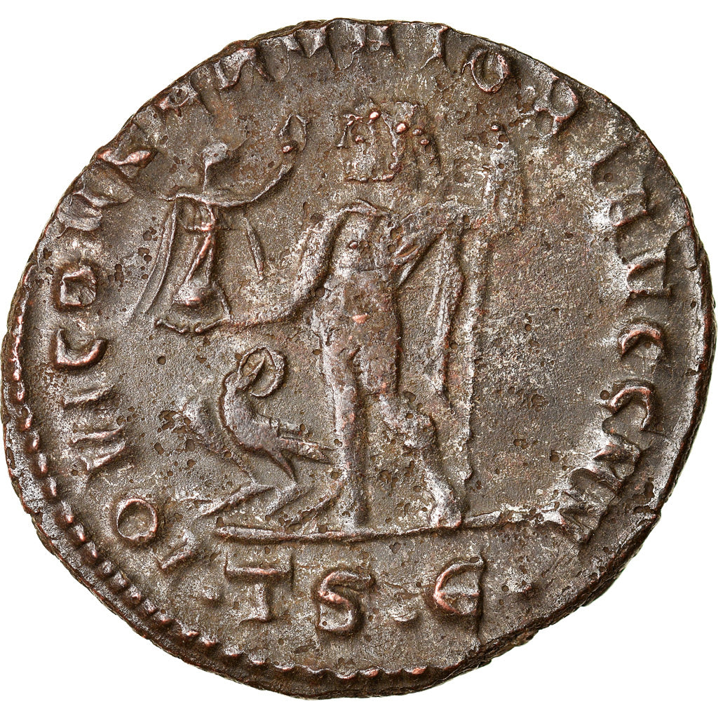 Moeda, Constantine I, Follis, 312-313, Thessalonica, EF(40-45), Bronze, RIC:61b