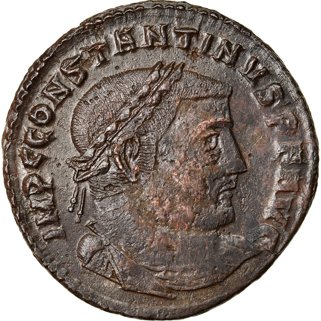 Coin, Constantine I, Follis, 312-313, Thessalonica, EF(40-45), Bronze, RIC:61b