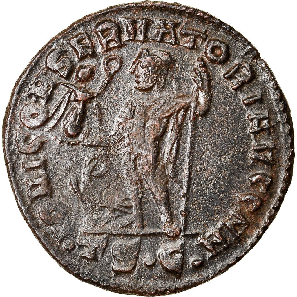 Coin, Constantine I, Follis, 312-313, Thessalonica, EF(40-45), Bronze, RIC:61b
