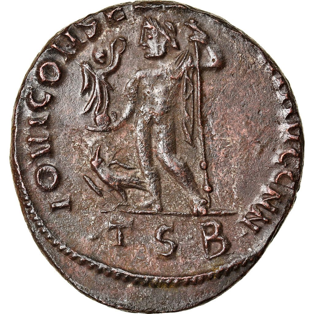 Münze, Constantine I, Follis, 312-313, Thessalonica, SS+, Bronze, RIC:61b