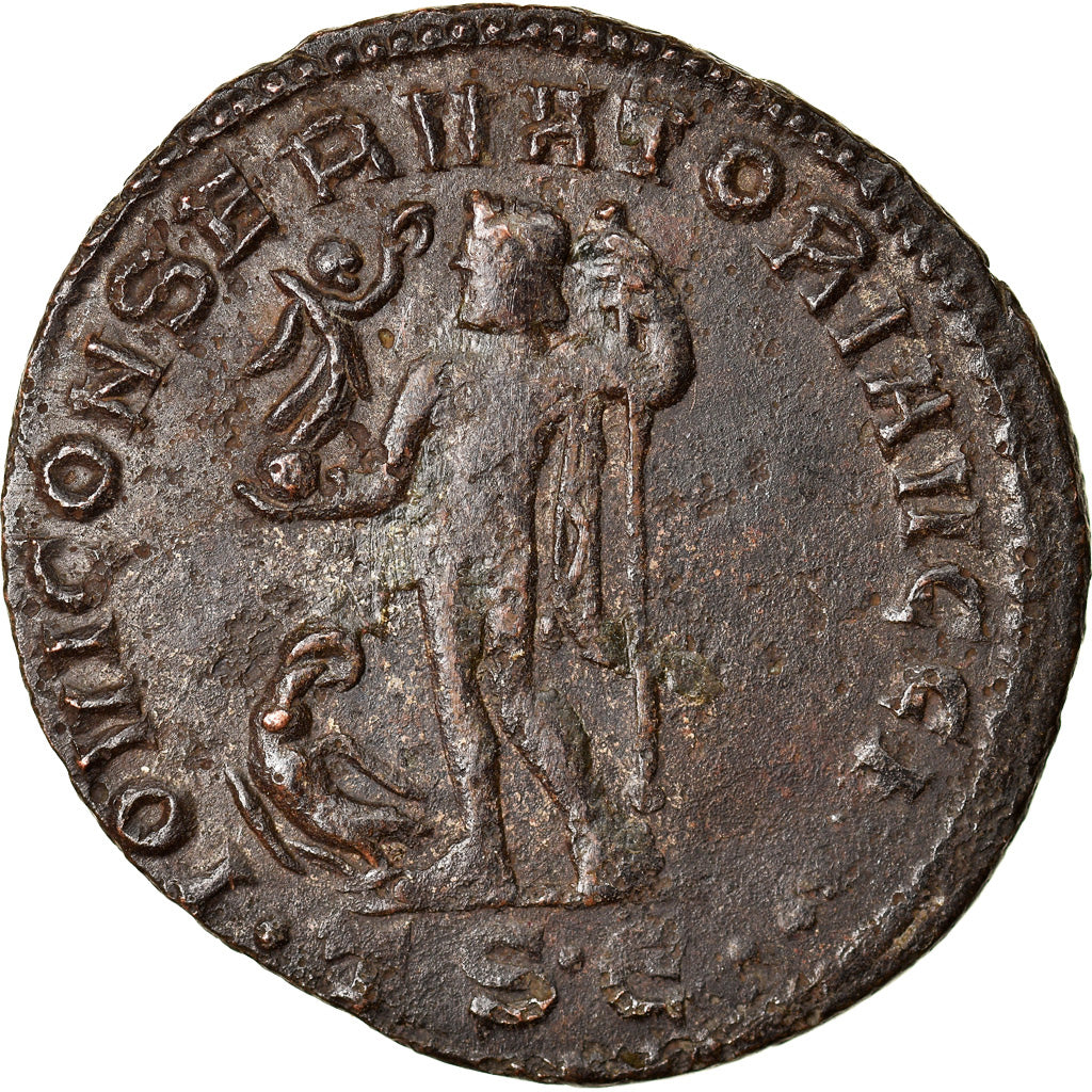 Münze, Constantine I, Follis, 312-313, Thessalonica, SS+, Bronze, RIC:61b