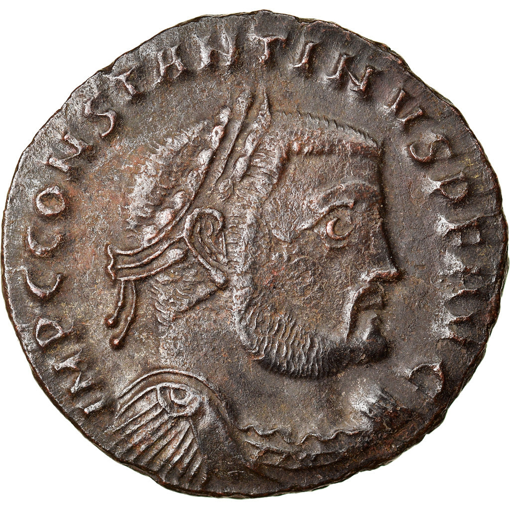 Monnaie, Constantin I, Follis, 312-313, Thessalonique, TTB+, Bronze, RIC:61b