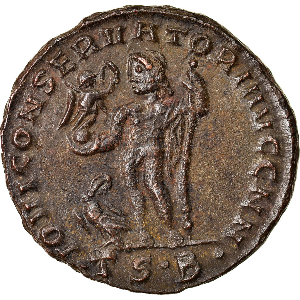 Monnaie, Constantin I, Follis, 312-313, Thessalonique, TTB+, Bronze, RIC:61b