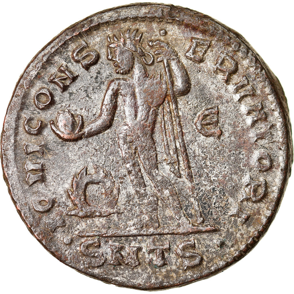Moneta, Constantine I, Follis, 312, Thessalonica, BB, Bronzo, RIC:50b
