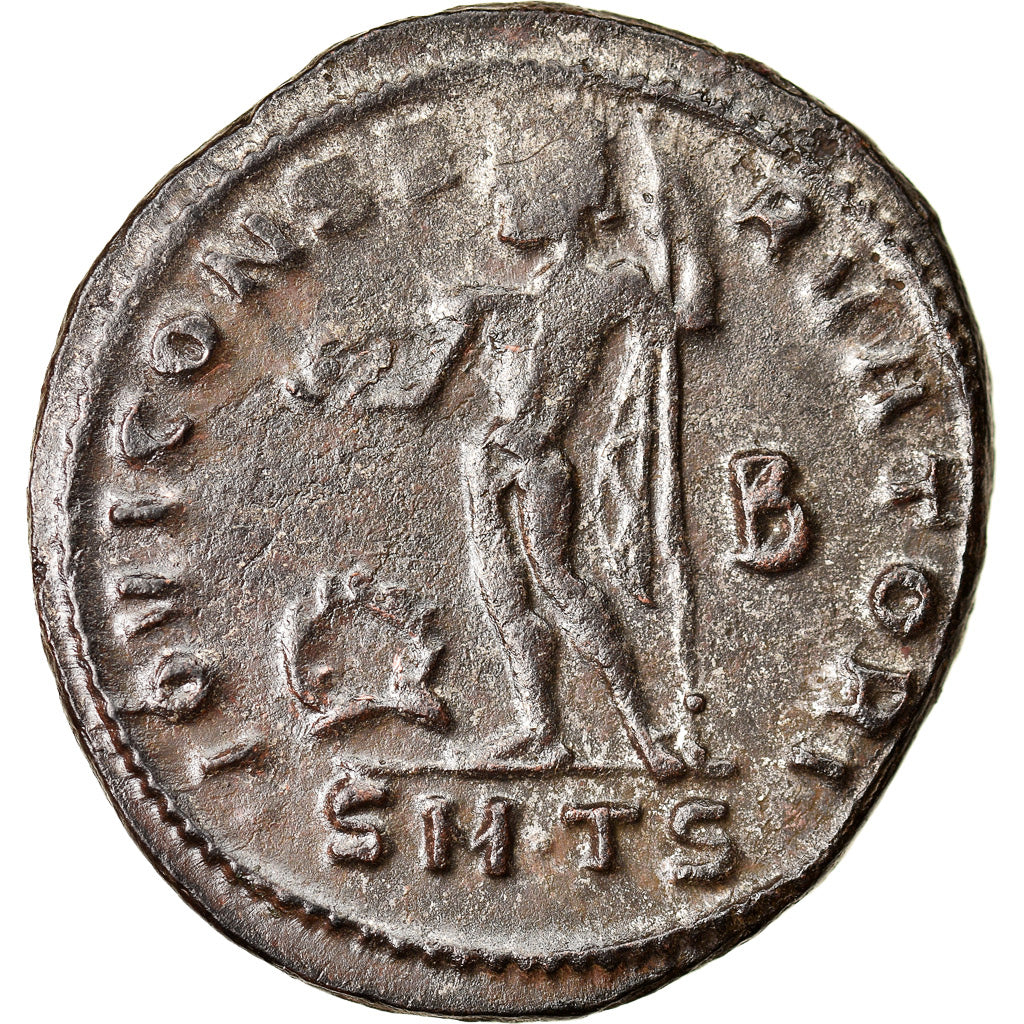 Moeda, Constantine I, Follis, 312, Thessalonica, AU(50-53), Bronze, RIC:50b