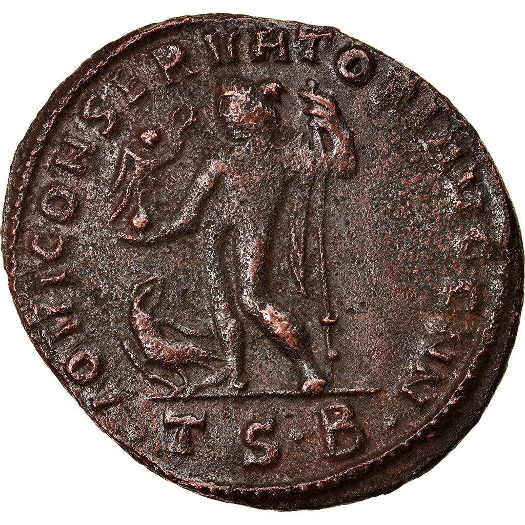 Münze, Constantine I, Follis, 312-313, Thessalonica, SS, Bronze, RIC:61b