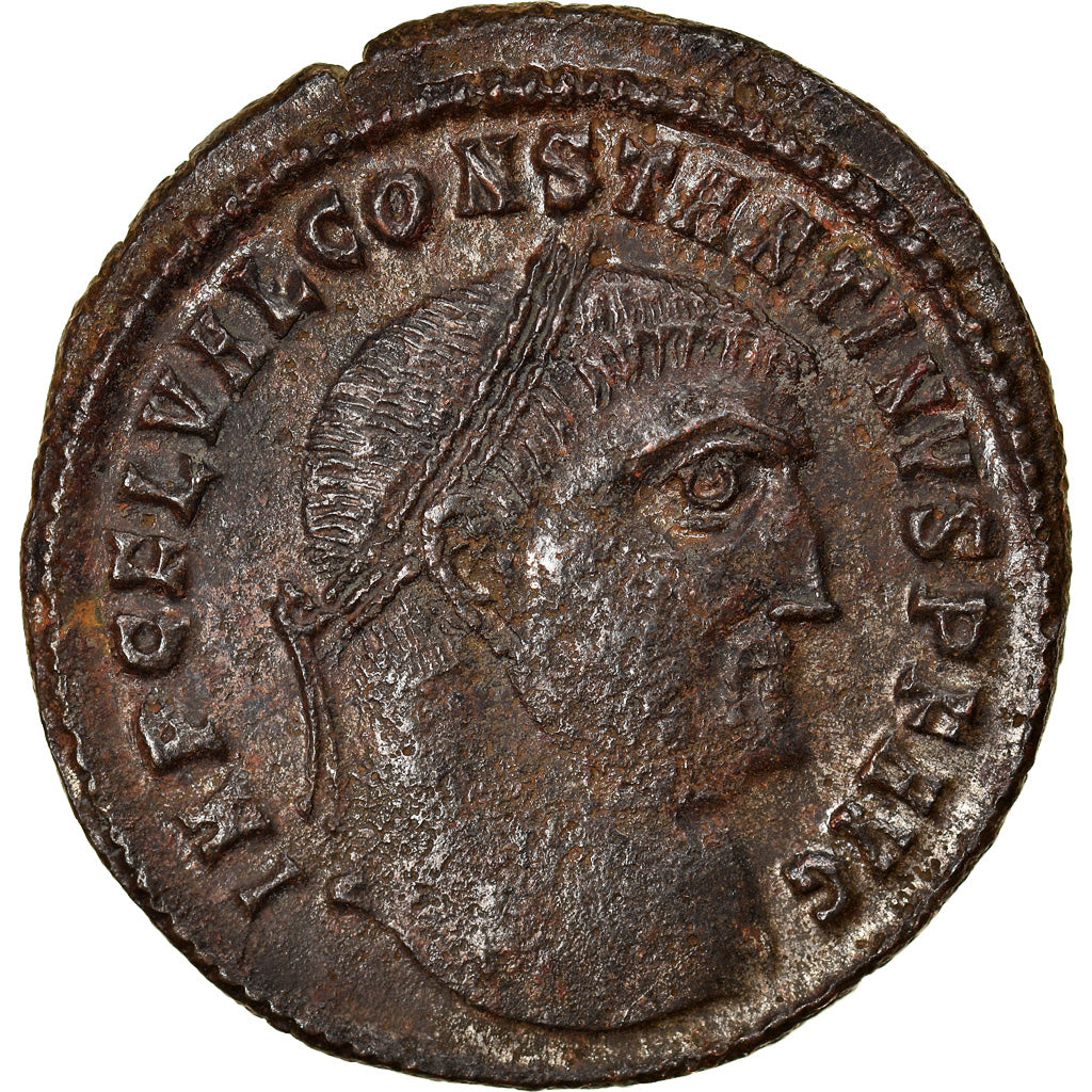 Monnaie, Constantin I, Follis, 313, Héraclée, TTB+, Bronze, RIC:75