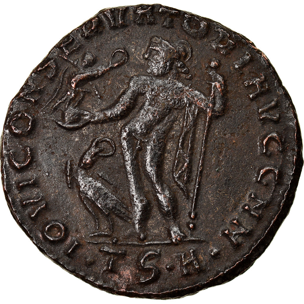 Münze, Licinius I, Follis, 312-313, Thessalonica, SS+, Bronze, RIC:59