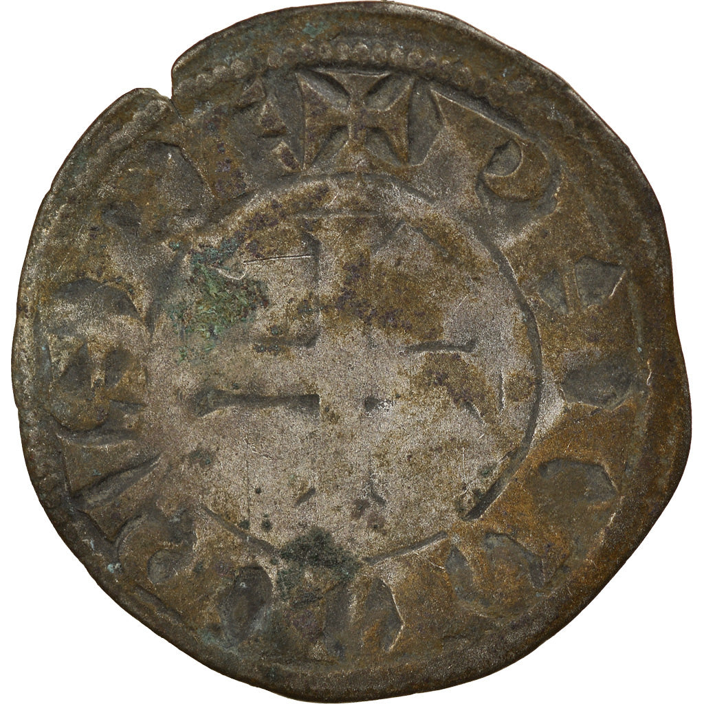 Monnaie, France, Philippe II, Denier Tournois, Saint-Martin de Tours, B, Argent
