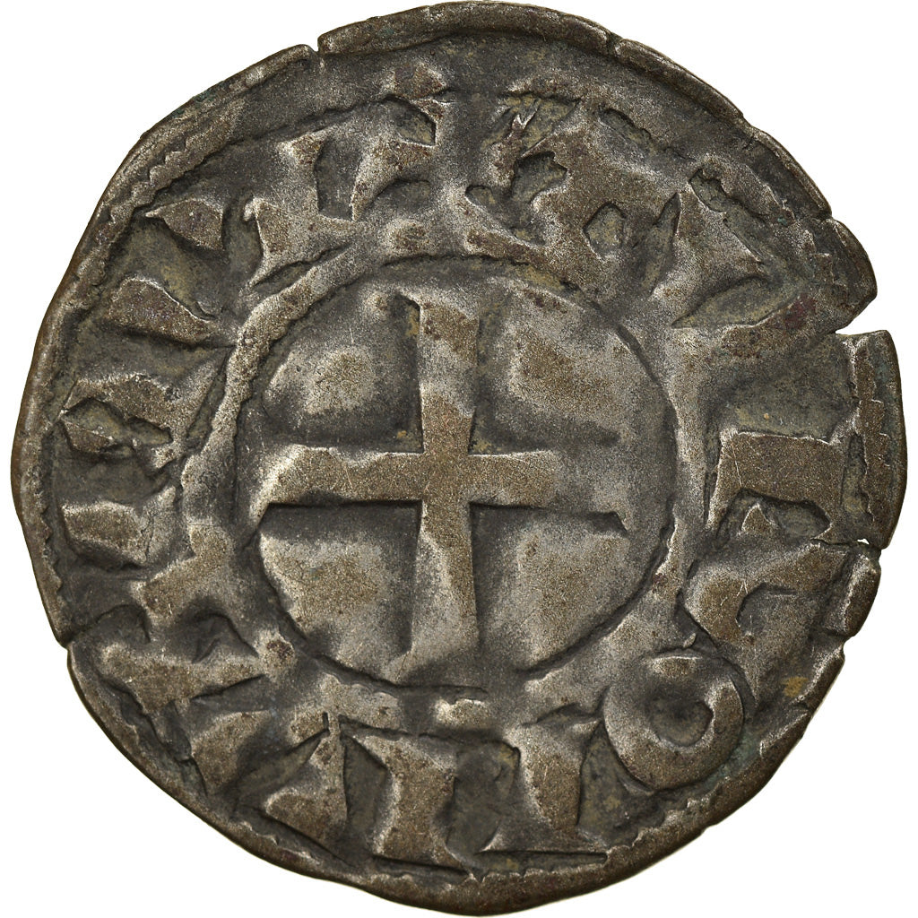 Moneta, Francja, Touraine, Denarius, Saint-Martin de Tours, VF(30-35), Srebro