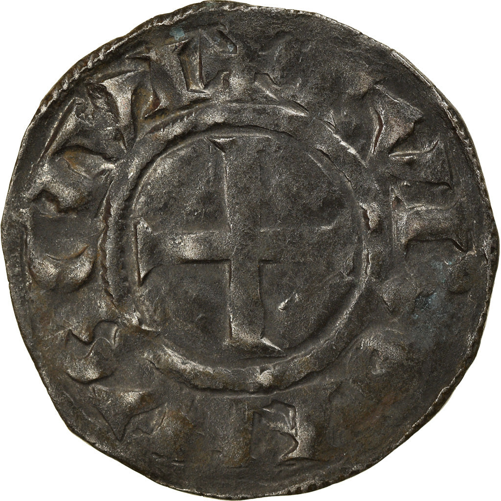 Moneta, Francja, Touraine, Denarius, Saint-Martin de Tours, VF(30-35), Srebro